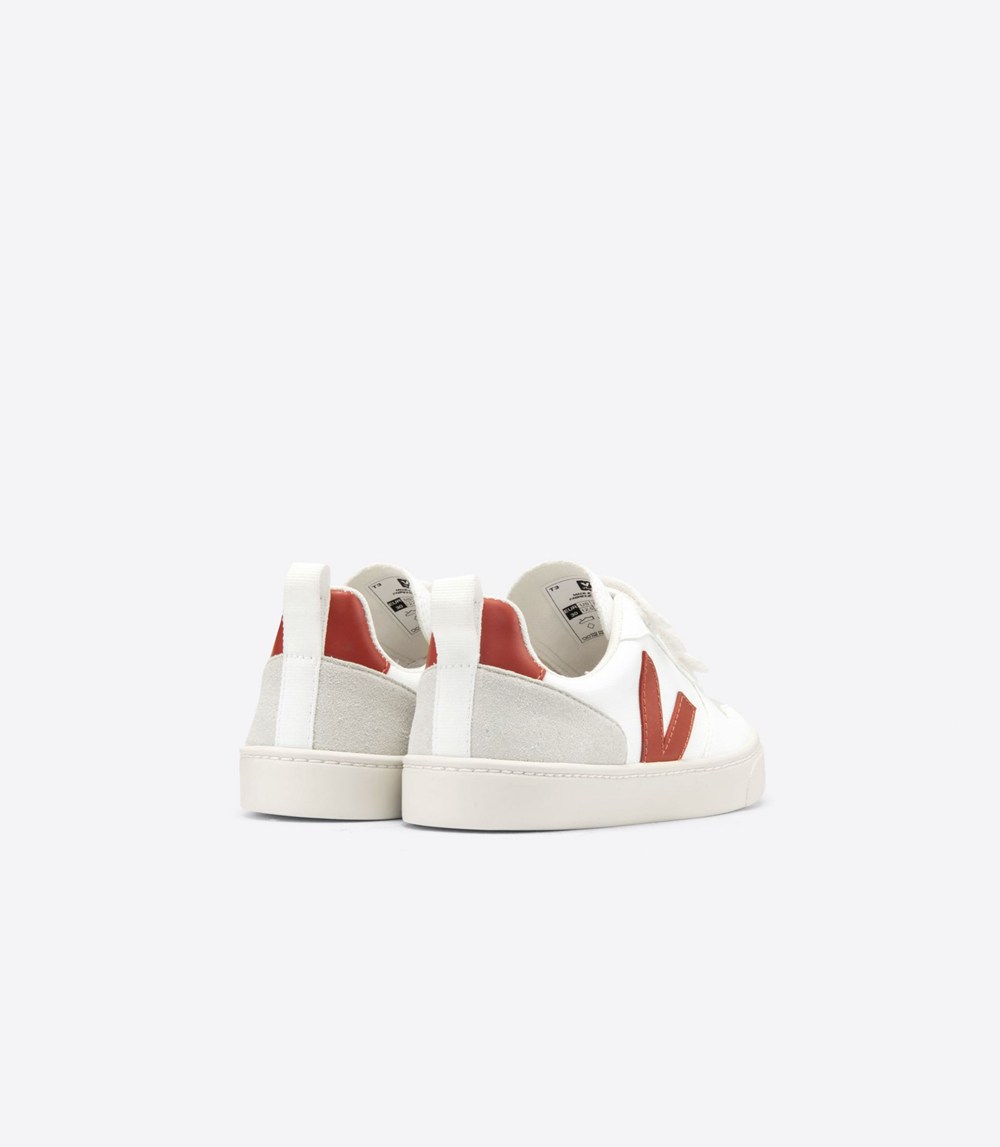 Veja Trainers Kids White - V-10 Velcro Cwl - SFGC-29374